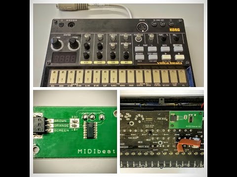 KORG Volca Beats - MIDIbeats MIDI mod Installation Video