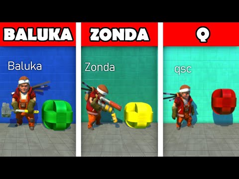 BALUKA vs ZONDA vs Q | Scrap Mechanic Minigame