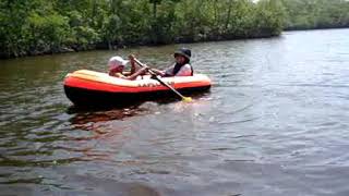 preview picture of video 'Nolhivaram Lake: Lets ride a rowing boat  across the Lake'