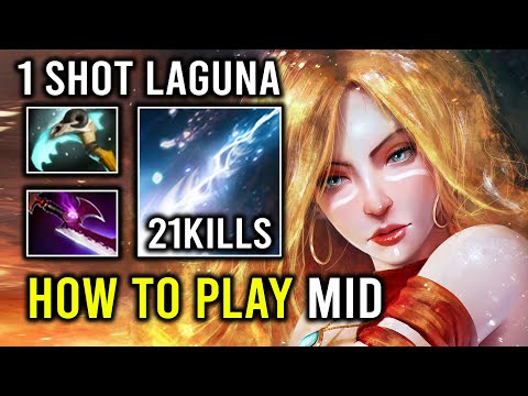 How to Play Mid Lina Against Huskar 1 Shot Laguna Flying Infinite Skill Spam Dota 2