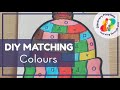 Colouring matching shapes