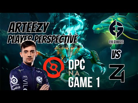 Arteezy [Juggernaut] PLAYER PERSPECTIVE - EVIL GENIUSES VS 4 ZOOMERS | DPC NA | GAME 1