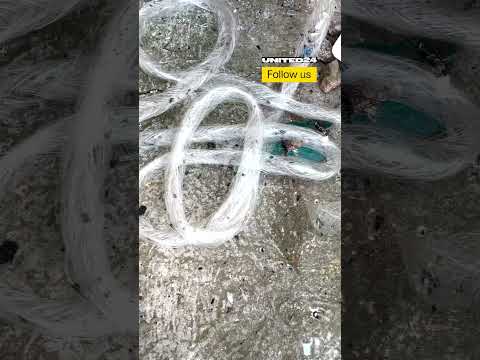 Ukrainian Soldier Shows Fiber Optics From the Russian Drone #warinukraine #drone