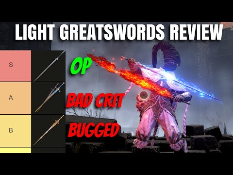 Best Elden Ring Light Greatsword? All 3 Light Greatswords Ranked! Weapon Tier List Patch 1.16