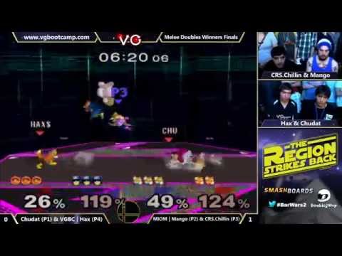 Bar Wars 2 - Chudat & VGBC | Hax Vs. CRS.Chillin & MIOM | Mango - SSBM Winners Finals - Melee