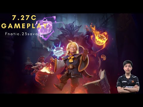 Fnatic.23savage - Invoker Midlane | Patch 7.27c | Player Perspective - Dota 2 Gameplay