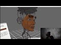 Painting a character's face in quill vr - time-lapse + render
