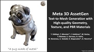 Meta 3D AssetGen: Text-to-Mesh Generation with High-quality Geometry, 