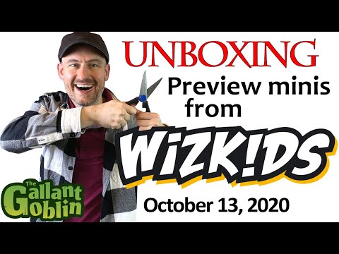 Unboxing a WizKids mystery box of preview minis! - Oct. 13, 2020
