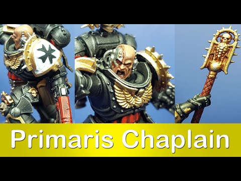 Joyful Painting - INDOMITUS - Primaris Black Templar Chaplain