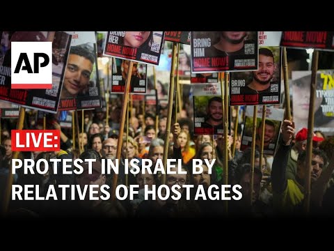 LIVE: Protest in Israel after Hamas says it will delay release of hostages