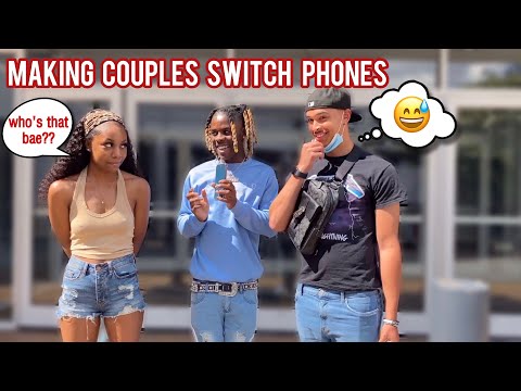 Making Couples Switch Phones 5 💔 Public Interview | Stream #Hi Out Now
