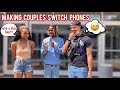 Making Couples Switch Phones 5 💔 Public Interview | Stream #Hi Out Now