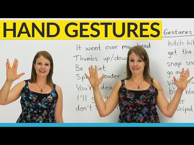Videouttalande av gesture Engelska