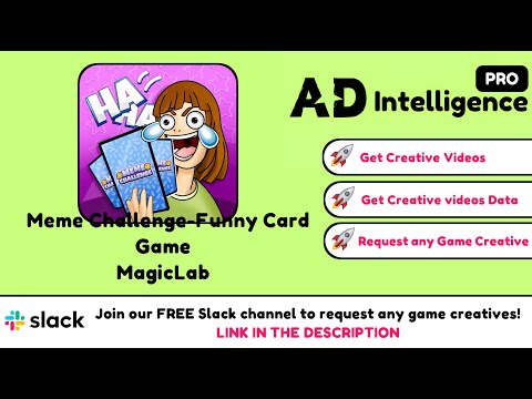 AD intelligence PRO | Meme Challenge-Funny Card Game By MagicLab | #adintelligence
