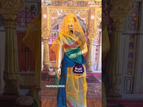 Single colour bandhej odhani plain suit at royal Ranisa official Jaipur Vidyadhar Nagar ￼