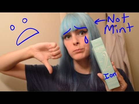 NEGATIVE REVIEW!: Ion Mint Dye - Turned out pastel blue?!