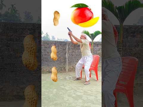 Rounding peanuts to lichi, Apple, Banana & Mango - Fruits names magic video