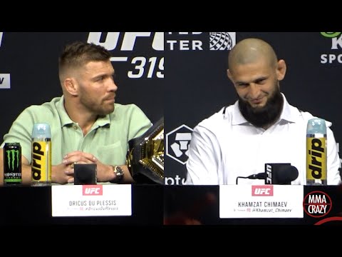 Dricus Du Plessis vs. Khamzat Chimaev Press Conference Highlights UFC 319