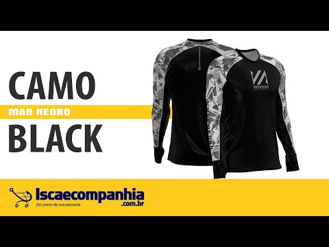 Vídeo Camiseta Mar Negro Premium Flex 30201 - Camo Black