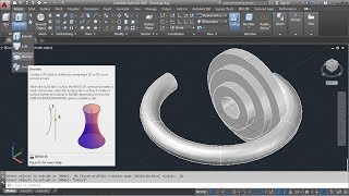 AutoCAD 3D Revolve Command Tutorial Complete | Options covered Solid, Surface, X, Y, Z, Object