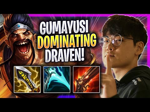 GUMAYUSI DOMINATING WITH DRAVEN! - T1 Gumayusi Plays Draven ADC vs Samira! | Season 2023