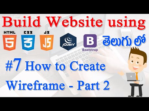 7 How to Build Website using Html CSS JS jQuery Bootstrap Complete Website Wire frame