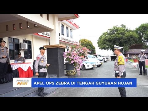 POLRES BONTANG GELAR PASUKAN OPS ZEBRA MAHAKAM 2024 DI TENGAH GUYURAN HUJAN