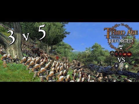 -- DEFENSE OF THE WOODLAND REALM -- Third Age: Reforged Patch .96 3v5 Scenario