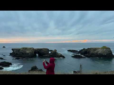Sea Arch “Red Band 2” Sunset Oct 9 2025