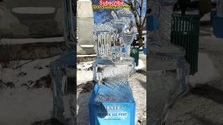 Beautiful Ice Sculptures🧊❄️😍 #subscribe #shorts #art #sculpture