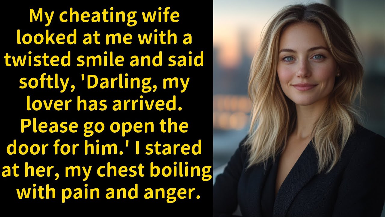 Darling,Open the Door for My Lover,’ My Cheating Wife Gently Said.I stared at her, my chest boiling
