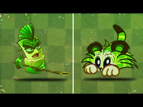 PvZ 2 Discovery - The Difference Of  Bamboo Spartan Vs Tiger Grass - Which Plant Strongest？