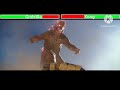 Godzilla vs Kong with healthbars Egypt Fight GxK: The New Empire