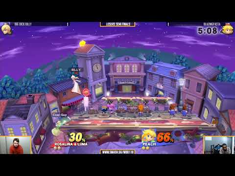 Ultra WBB #118 | Big Dick Billy (Rosa) vs Blazingpasta (Peach) - losers Semi Finals - Smash4