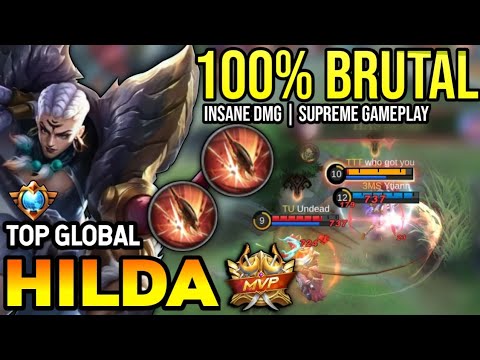 HILDA BEST BUILD 2023 | TOP GLOBAL HILDA GAMEPLAY | MOBILE LEGENDS✓
