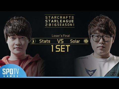 [SSL 2016 S1] Stats vs Solar Loser's Finals set1 -EsportsTV, Starcraft 2
