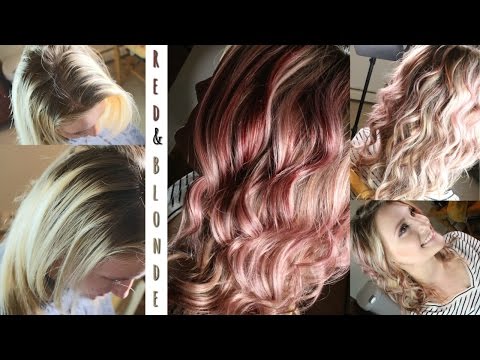 Red & Blonde Foils | Hair Color Tutorial