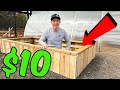 We Built a RAISED GARDEN BED out of WOOD PALLETS under $10 😍