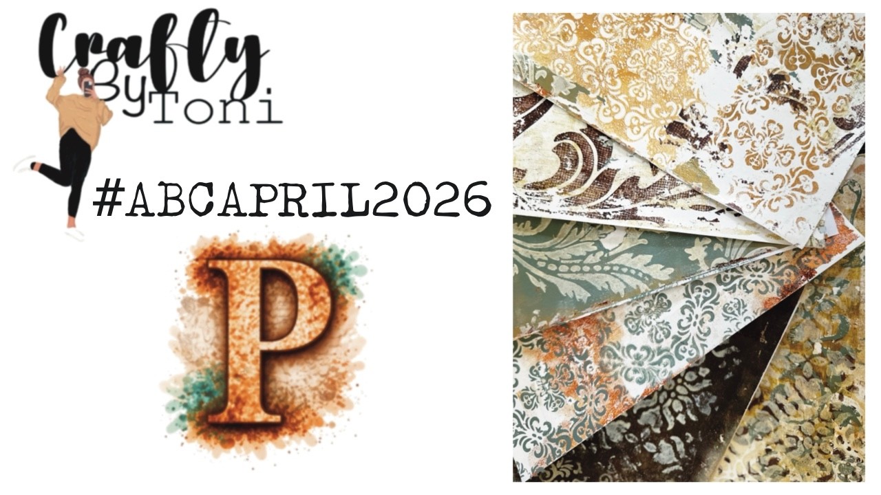 P is for Prints making vintage grungy gel plate papers #abcapril2026