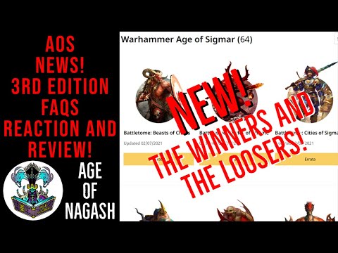 AGE OF SIGMAR | BRAND NEW 3RD EDITION FAQS! REVIEW AND REACTION LIVE!
