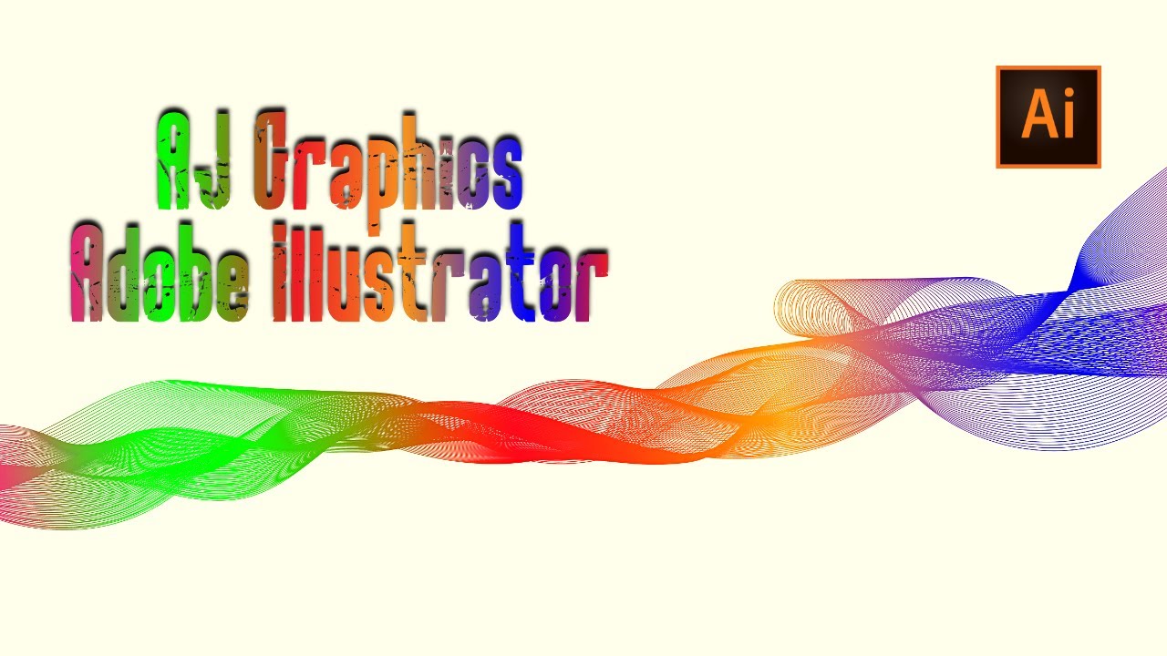 Abstract Technology Background Design | Wavy Line Design | Blend Vector Art in Adobe Illustrator CC