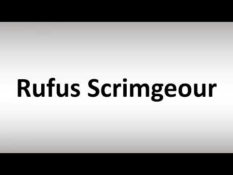 How to Pronounce Rufus Scrimgeour