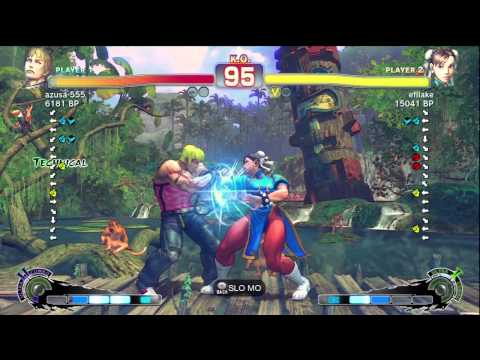 Uryo [Chun] vs azusa 555 [Cody] SSF4 Japanese Online Ranked Matches - TRUE-HD