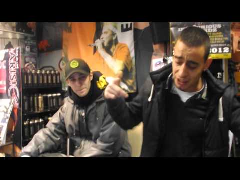 Zas freestyle chez G-Sound à Tournai (Belgique)