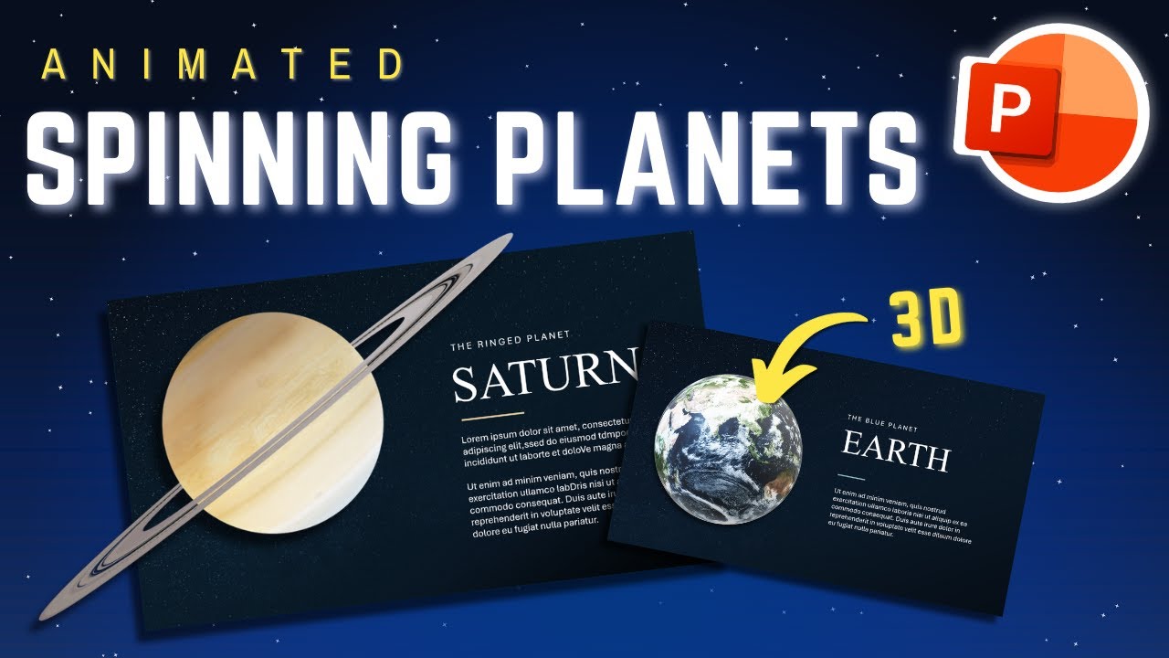 How I Made This 3D Space Presentation in PowerPoint with Animations! 🚀 | Tutorial for Beginners