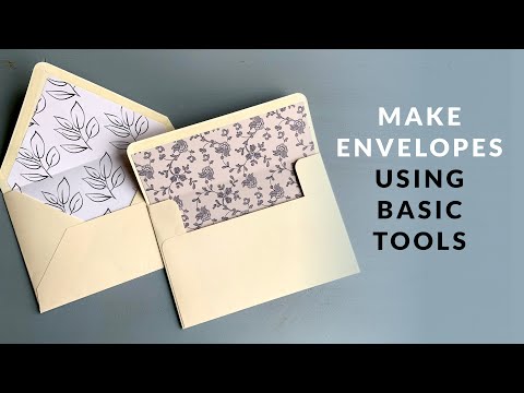 How To Create Simple Envelopes & Liners WITHOUT A Punch Board