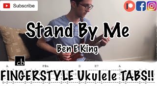 STAND BY ME (Ben E King) FINGERSTYLE Ukulele TUTORIAL/TAB