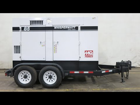 MQ Power Multquip Whisperwatt 75 kW Rental Grade Diesel Generator John Deere eng 3844 Hr CSDG #3969