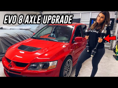 EVO 8 - INSANE SHAFTS 500HP AXLES INSTALL